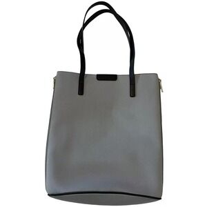 Vintage Lancel Paris Gray Coated Canvas Tote Quiet Luxury Packable Expandable